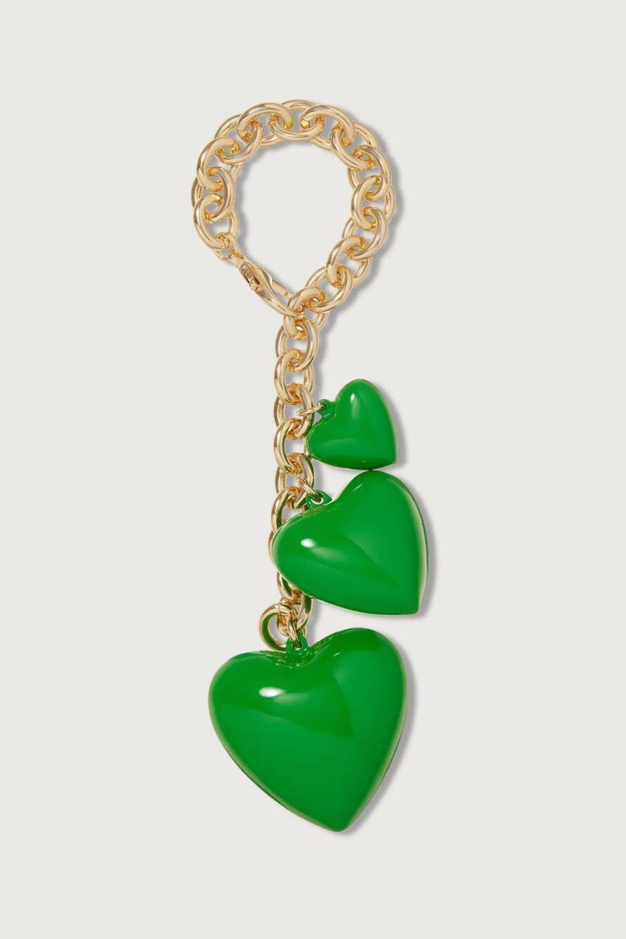 NEW ROXANNE ASSOULIN the happy bag charm in green